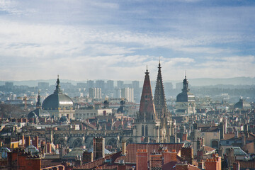 Fototapeta premium panorama of lyon France