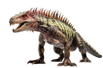 Fototapeta premium Spinosaurus Enormous Water Dinosaur on a White or Clear Surface PNG Transparent Background