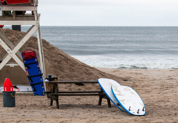 Lifeguard's Watchtower: Overlooking Waves, Sun, and Sandy Shores