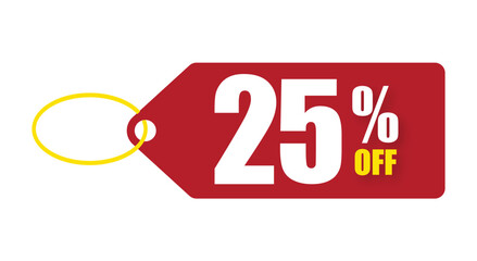 up to 25% off discount label design