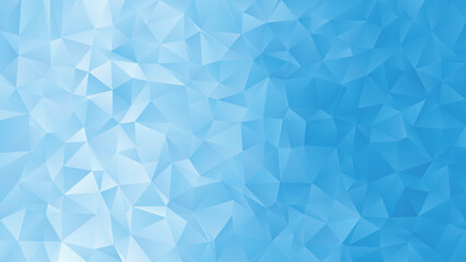 Crisp Blue Polygonal Texture. Light blue polygonal background. Light blue abstract geometric background.