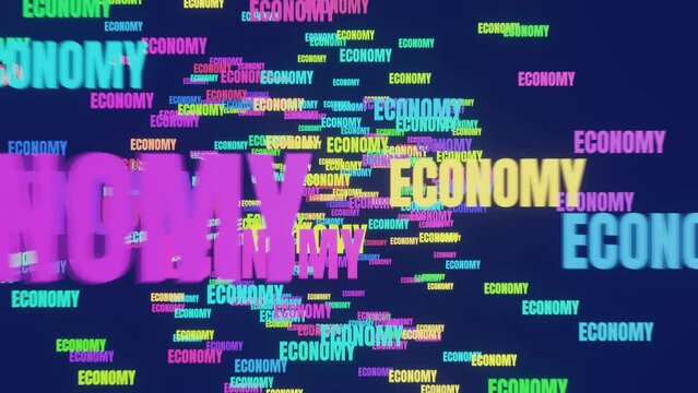 Economy text animation 