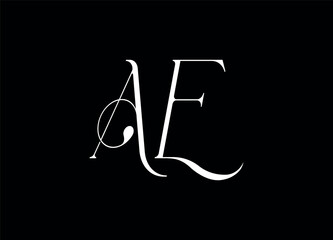 AE letter logo ,vector logo ,monogram logo design