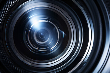 A macro shot of a camera lens diaphragm, illustrating a classic imaging concept.