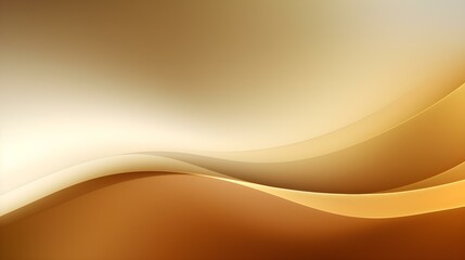Gradient Background in dark gold and white Colors. Elegant Display Wallpaper with soft Waves