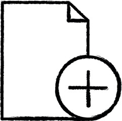 new document icon grunge style vector