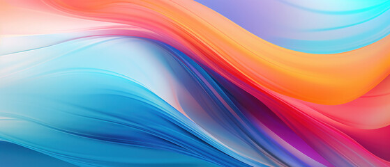 Obraz premium Glassmorphism-inspired abstract with bright.