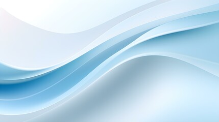 Gradient Background in light blue and white Colors. Elegant Display Wallpaper with soft Waves