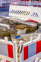 typical security barrier at a street