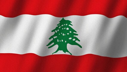 Lebanon flag waving in the wind. Flag of Lebanon images