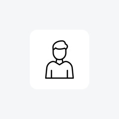Human, Individuality, line icon, outline icon, pixel perfect icon