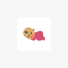 Babies, Infants, Parenthood, flat color icon, pixel perfect icon