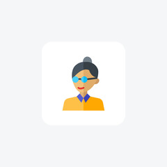 Teaching, Education, Mentorship, flat color icon, pixel perfect icon
