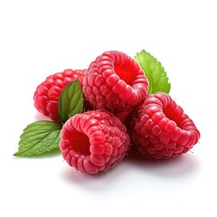 raspberries on white background, raspberries isolated on white background, raspberries splash,...