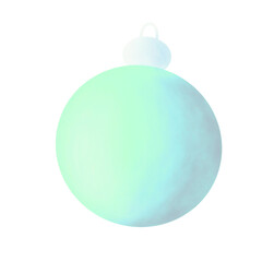 blue christmas ball