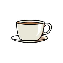 coffee cup isolated on white background