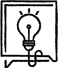 bubble, chat, consulting icon grunge style vector