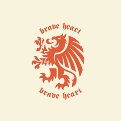 Griffin heraldic logo