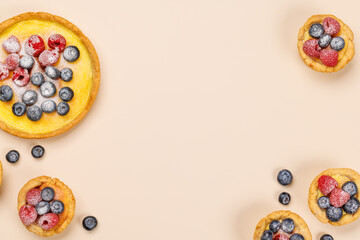 Festive delight: Christmas cupcakes adorned with berries