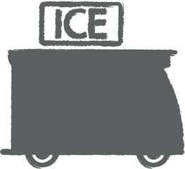 ice cream sales machine colored dusk style icon grunge style vector