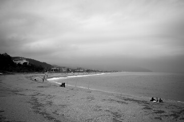 Black and White Beach
