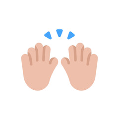 Raising Hands: Medium-Light Skin Tone