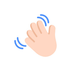 Waving Hand: Light Skin Tone