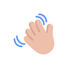 Waving Hand: Medium-Light Skin Tone