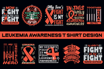 Leukemia awareness t shirt design