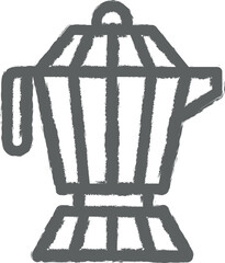 Coffee maker, Italy icon grunge style vector