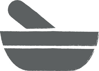 Fototapeta premium laboratory, mortar icon grunge style vector