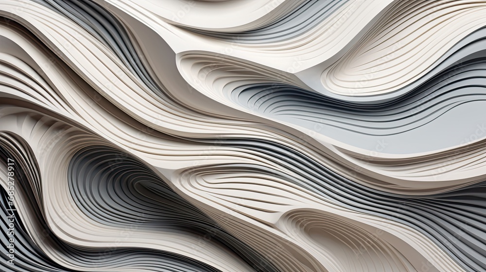 Leinwandbilder renderings of abstract 3d wall sculptures, showcasing dynamic and intricate designs that add a moder