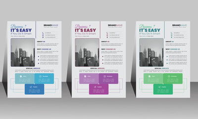Business Marketing flyer template modern business proposal creative & professional layout for Corporate business. 