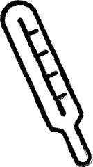 thermometer icon grunge style vector