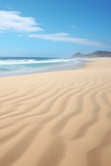 Smooth empty sandy beach  AI generated illustration