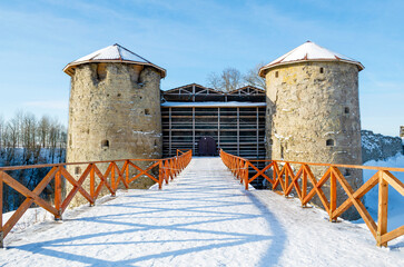 Obraz premium The ancient fortress of Koporye