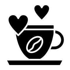 Heart Coffee Icon