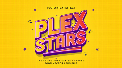 PLEX STAR Vector 3D Text Effect