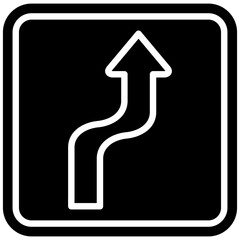 Sharp Bend Icon