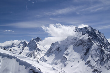 Fototapeta na wymiar Caucasus. Mount Dombai-Ulgen.