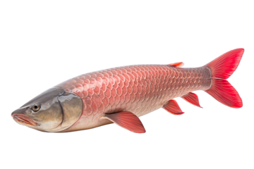 Beautiful Arapaima Fish On Transparent Background