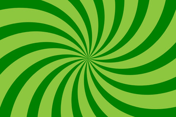 Abstract green spiral on green background design, spiral background