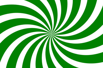 Abstract white spiral on green background design, spiral background