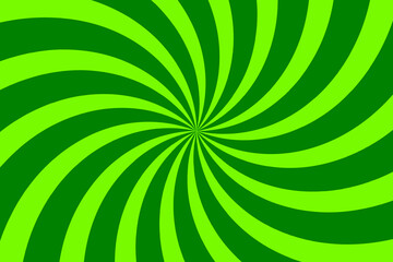 Abstract green spiral on green background design, spiral background