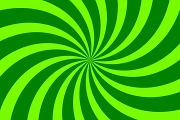 Foto op Canvas Abstract green spiral on green background design, spiral background © A_Designer05