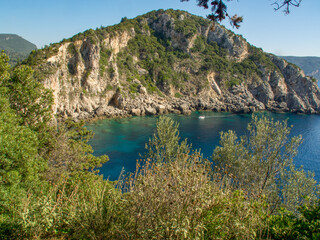 Die Insel Korfu im Mittelmeer