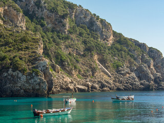 Die Insel Korfu im Mittelmeer