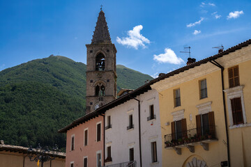 Fototapeta na wymiar Leonessa, historic town in Lazio, Italy