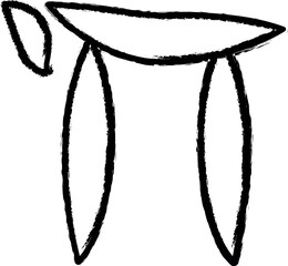 religious sign outline icon grunge style vector