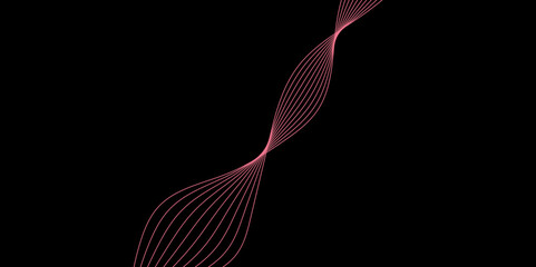 Obraz na płótnie Canvas Abstract Black background with a glowing abstract waves. Abstract wave element for design. Digital frequency track equalizer, Futuristic background design. Long exposure, Light painting photography.